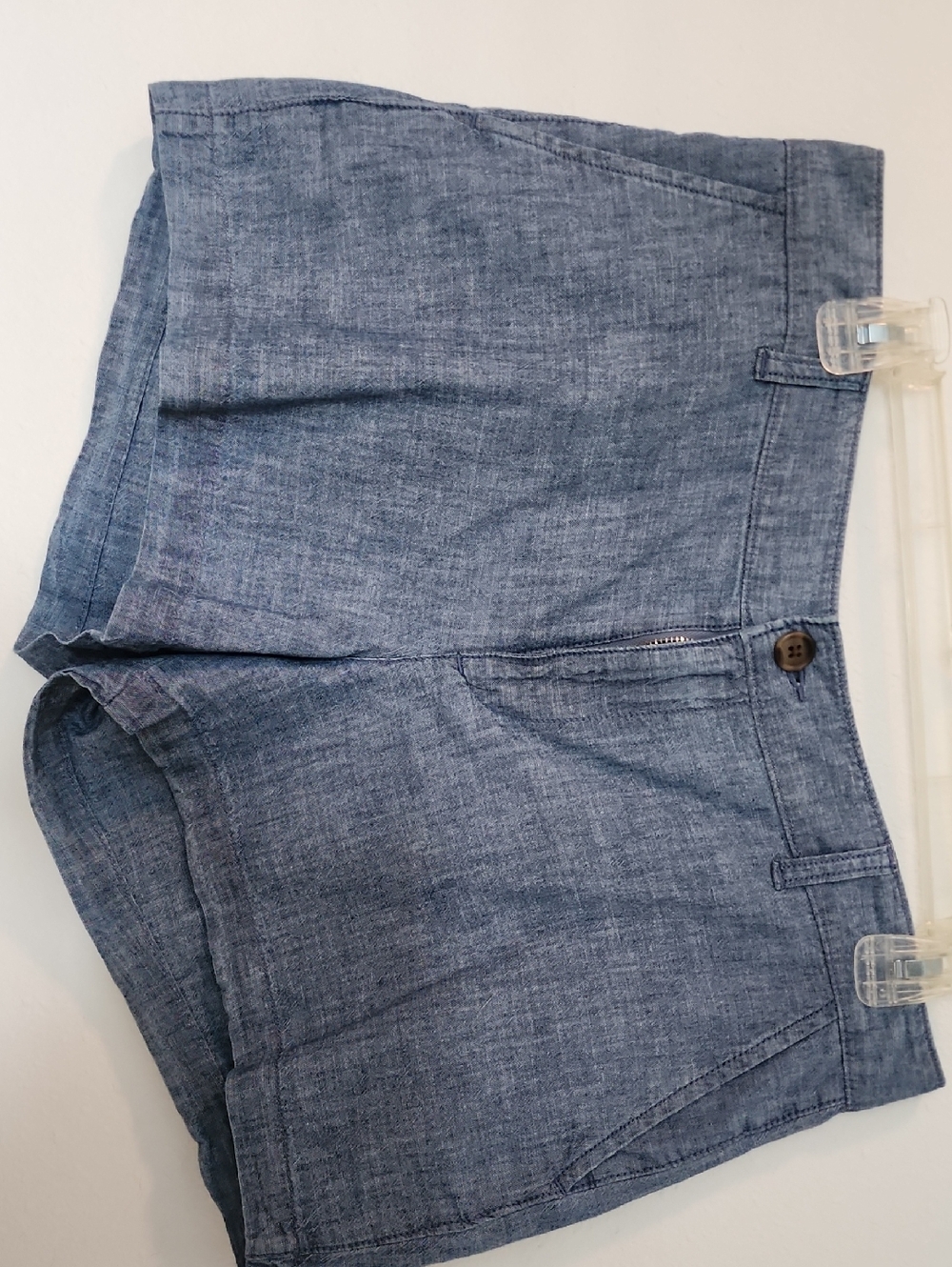GAP Women's Light Blue Chambray Shorts